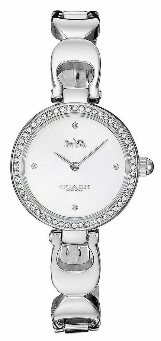 Coach Park White Dial Silver Steel Strap Watch for Women - 14503170