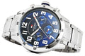 Tommy Hilfiger Trent Quartz Blue Dial Silver Steel Strap Watch for Men - 1791053