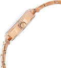 Guess Park Ave White Dial Rose Gold Steel Strap Watch for Women - W0767L3