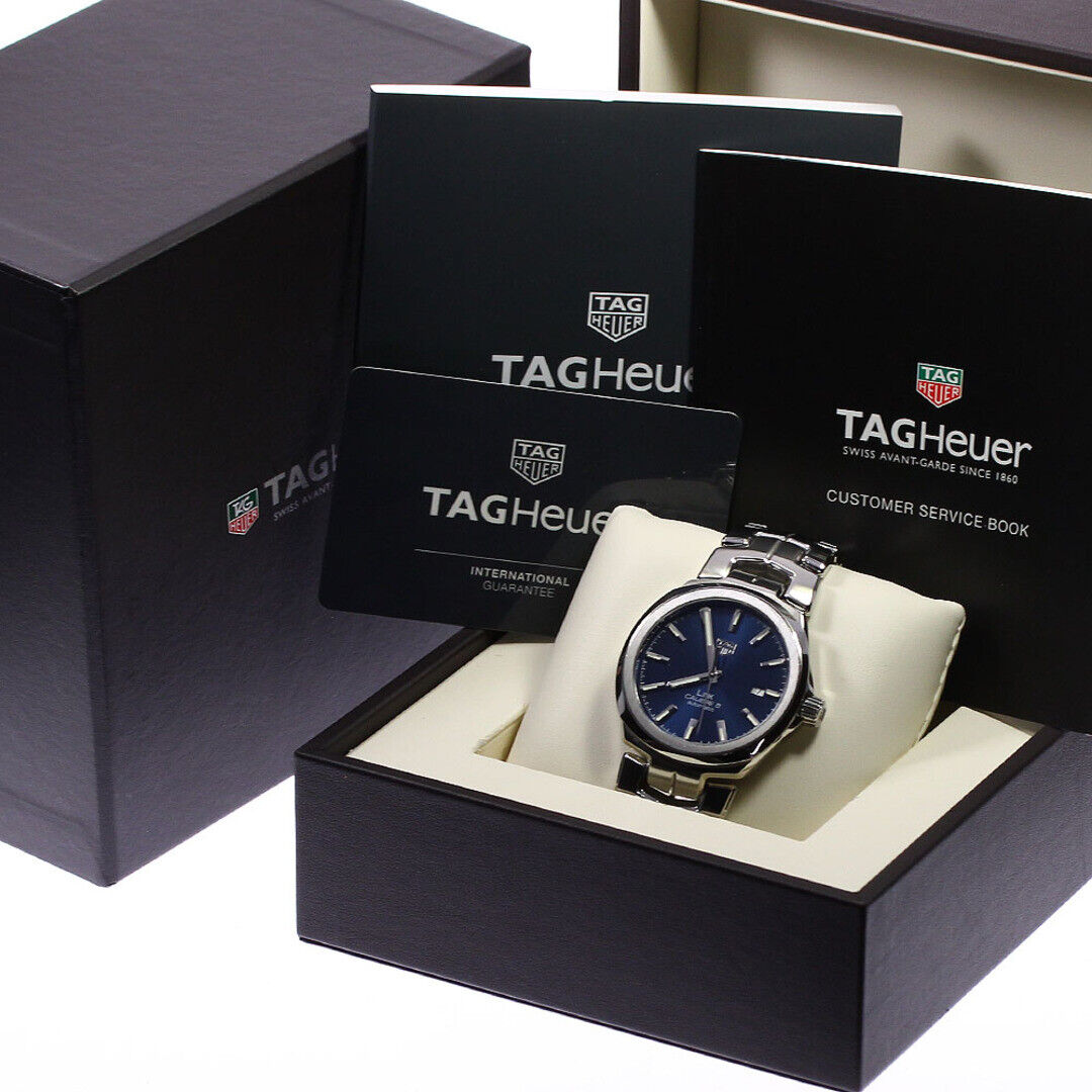 Tag Heuer Link Automatic Blue Dial Silver Steel Strap Watch for Men - WBC2112.BA0603