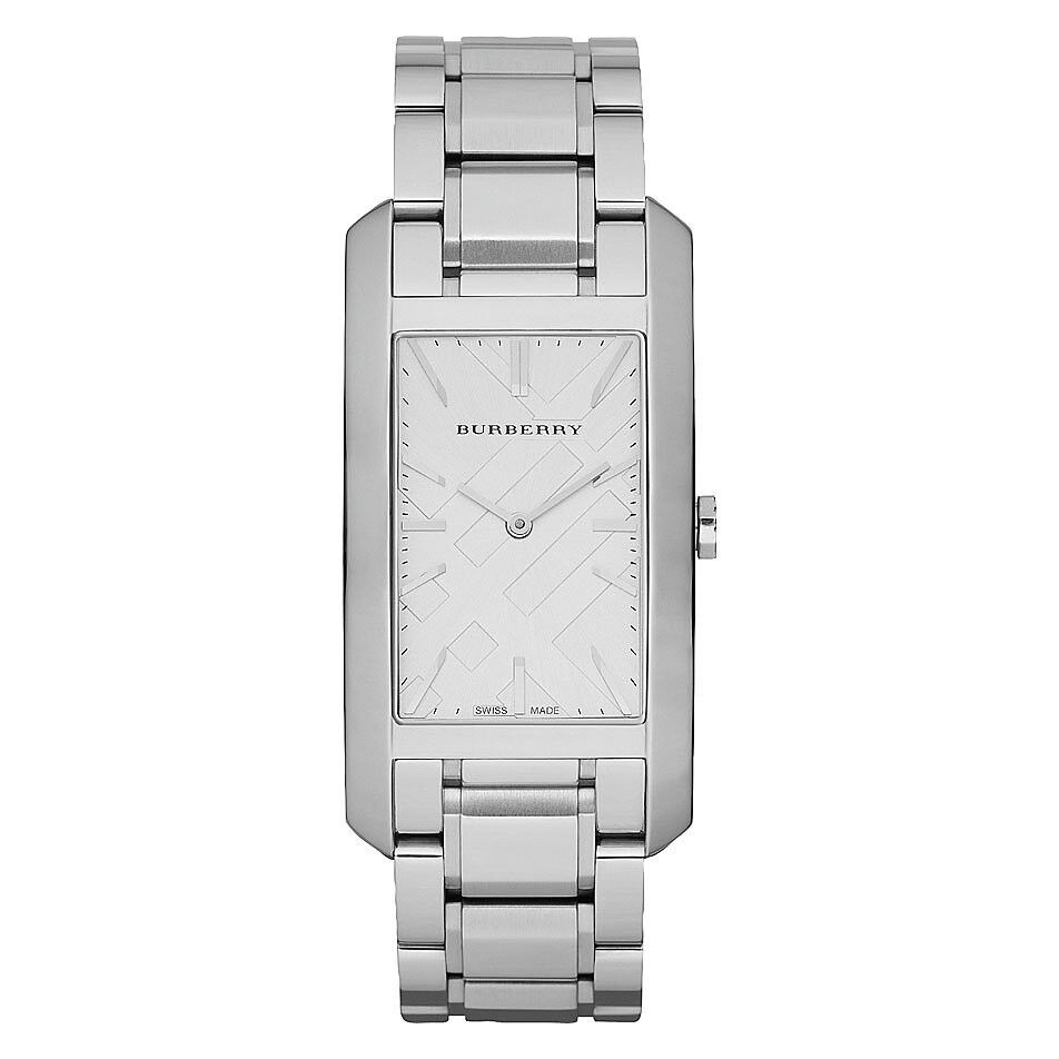 Burberry Heritage Silver Dial Silver Steel Strap Watch For Women - BU9400