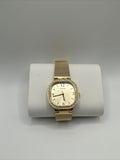 Guess Tapestry Diamonds Gold Dial Gold Mesh Bracelet Watch for Women - GW0354L2