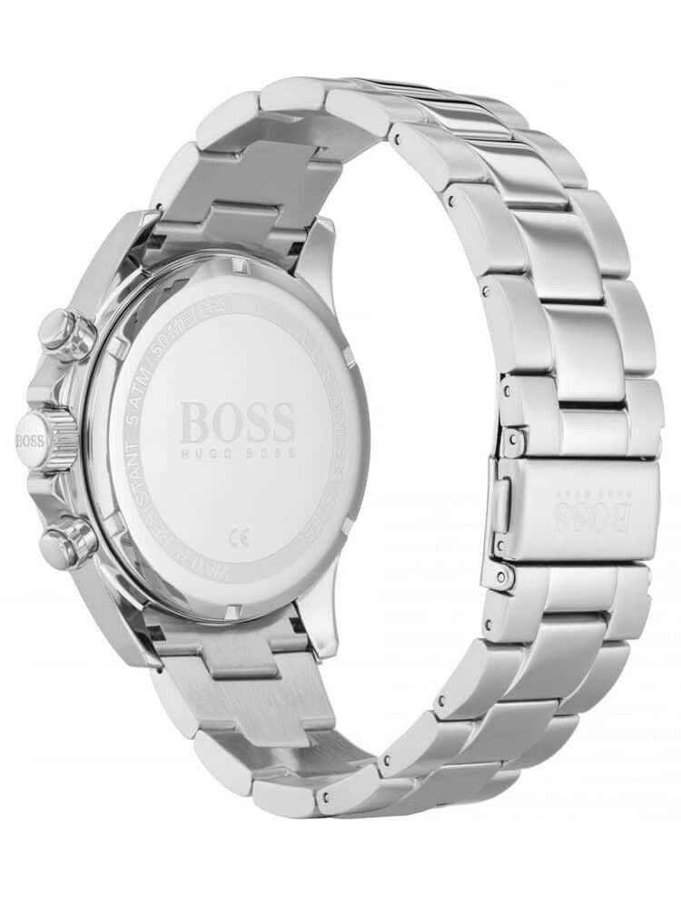 Hugo Boss Hero Sport Chronograph Blue Dial Silver Steel Strap Watch for Men - 1513755