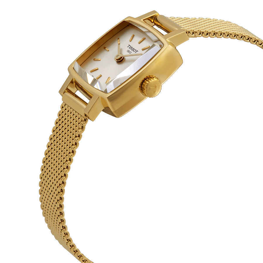 Tissot Lovely Square Gold Mesh Bracelet Watch For Women - T058.109.33.031.00