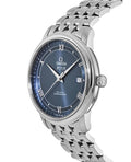 Omega De Ville Prestige Co-Axial Blue Dial Silver Steel Strap Watch for Men - 424.10.40.20.03.002