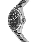 Tag Heuer Aquaracer Quartz Black Dial Two Tone Steel Strap Watch for Women - WAY131C.BA0913