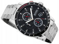 Hugo Boss Rafale Chronograph Black Dial Silver Steel Strap Watch for Men - 1513509