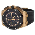 Audemars Piguet Royal Oak Offshore Chronograph Black Dial Black Rubber Strap Watch for Men - 26401RO.OO.A002CA.02