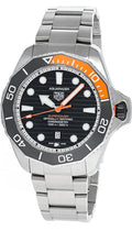 Tag Heuer Aquaracer Professional 1000 Superdiver Automatic Black Dial Silver Steel Strap Watch for Men - WBP5A8A.BF0619