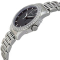 Gucci G Timeless Diamonds Mother of Pearl Black Dial Silver Mesh Bracelet Watch For Women - YA126507