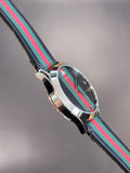 Gucci G Timeless Quartz Black Dial Black Leather Strap Watch For Men - YA1264079