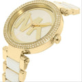 Michael Kors Parker White Dial Two Tone Steel Strap Watch for Women - MK6313