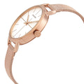 Calvin Klein Even White Dial Rose Gold Mesh Bracelet Watch for Women - K7B23626