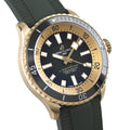 Breitling Superocean Automatic 42 Green Dial Green Rubber Strap Watch for Men - N17375201L1S1