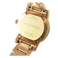 Burberry Heritage White Dial Gold Steel Strap Watch for Women - BU9203