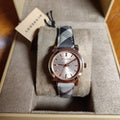 Burberry The City Pink Dial Brown Leather Strap Watch for Women - BU9236