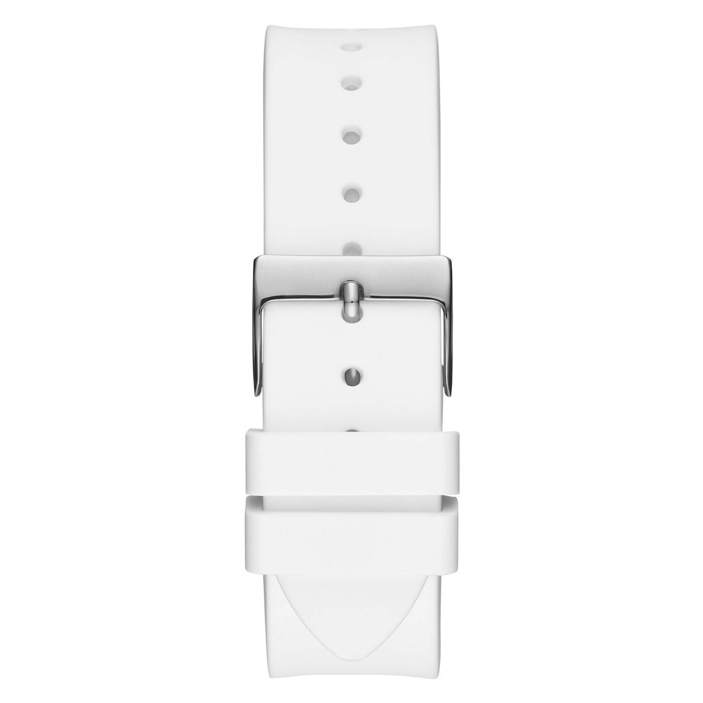 Guess Venus Diamonds White Dial White Rubber Strap Watch for Women - GW0118L3