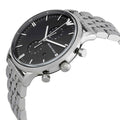 Emporio Armani Classic Chronograph Black Dial Silver Steel Strap Watch For Men - AR0389