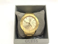 Guess Scope Gold Dial Gold Steel Strap Watch for Men - GW0454G2