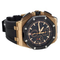 Audemars Piguet Royal Oak Offshore Chronograph Black Dial Black Rubber Strap Watch for Men - 26401RO.OO.A002CA.02