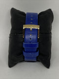 Marc Jacobs Marc Fergus Blue Dial Blue Leather Strap Watch for Women - MBM8650