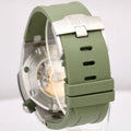 Audemars Piguet Royal Oak Offshore Diver Green Dial Green Rubber Strap Watch for Men - 15710ST.OO.A052CA.01