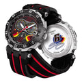 Tissot T Race Chronograph Stefan Bradl Special Edition Black Dial Black Rubber Strap Watch for Men - T092.417.27.057.02