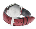 Gucci G-Timeless Quartz Mother of Pearl Red Dial Red Leather Strap Watch For Women - YA1264041