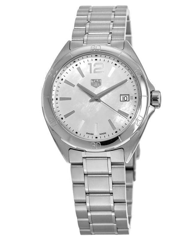 Tag Heuer Formula 1 35mm White Mother of Pearl Dial Silver Steel Strap Watch for Women - WBJ1318.BA0666