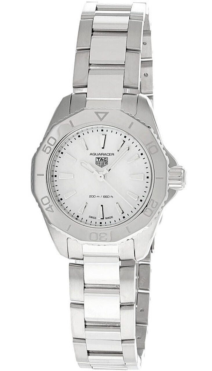 Tag Heuer Aquaracer Professional 200 Quartz Mother of Pearl Dial Silver Steel Strap Watch for Women - WBP1418.BA0622