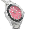 Tag Heuer Aquaracer Professional 300 Automatic Diamonds Pink Dial Silver Steel Strap Watch for Women - WBP231J.BA0618