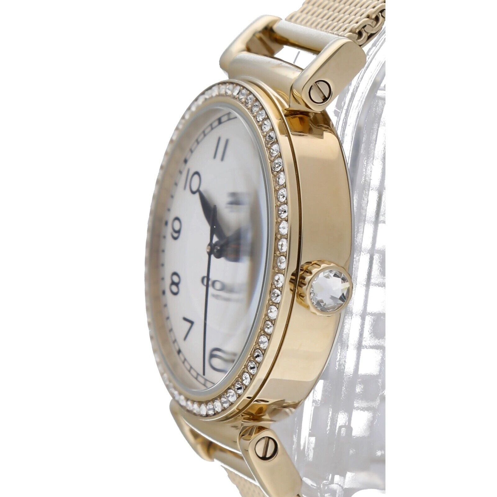 Coach Madison White Dial Gold Mesh Bracelet Watch for Women - 14502652