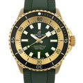 Breitling Superocean Automatic 42 Green Dial Green Rubber Strap Watch for Men - N17375201L1S1