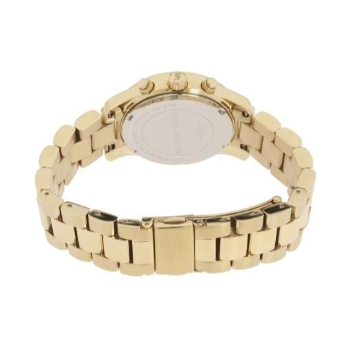 Michael Kors Runway Gold Dial Gold Steel Strap Watch for Women - MK5384