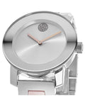 Movado Bold Silver Dial Two Tone Steel Strap Watch for Women - 3600702