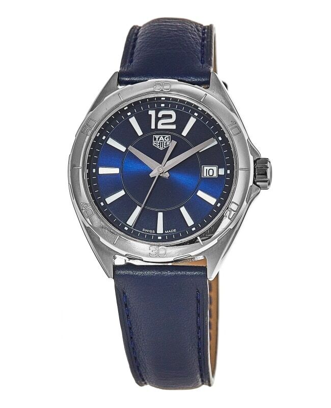 Tag Heuer Formula 1 Quartz 35mm Blue Dial Blue Leather Strap Watch for Women - WBJ1312.FC8231