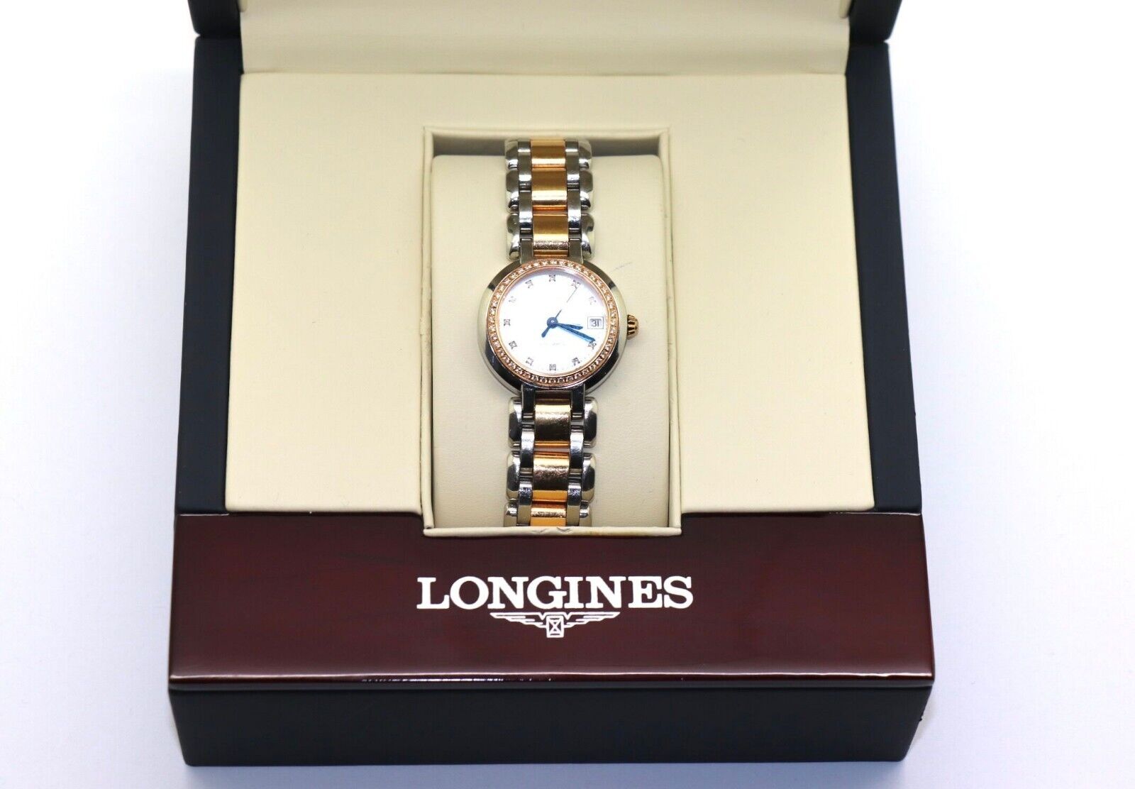 Longines PrimaLuna Automatic Diamond 26.5mm Watch for Women - L8.111.5.89.6