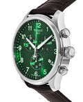 Tissot Chrono XL Classic Chronograph Green Dial Brown Leather Strap Watch For Men - T116.617.16.091.00