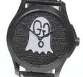 Gucci G Timeless Ghost Motif Black Dial Black Rubber Strap Watch For Men - YA1264018