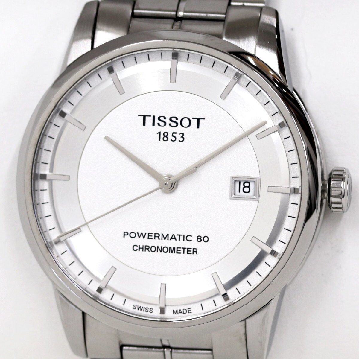 Tissot Luxury Silver Dial Powermatic 80 Watch For Men - T086.408.11.031.00