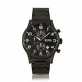 Hugo Boss Chronograph Black Dial Black Steel Strap Watch for Men - 1513180