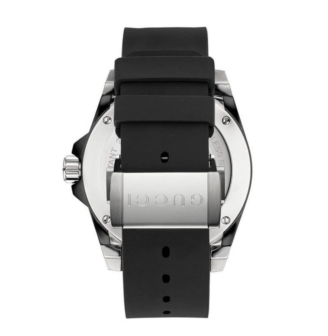 Gucci Dive Quartz Black Dial Black Rubber Strap Watch For Men - YA136204