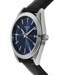 Tissot Gentlemen Blue Dial Black Leather Strap Watch for Men - T127.410.16.041.01