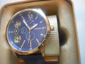 Fossil Flynn Mechanical Blue Dial Blue Leather Strap Watch for Men - BQ2219