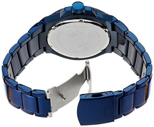 Guess Rigor Multifunction Black Dial Blue Steel Strap Watch for Men - W0218G4