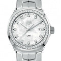 Tag Heuer Link Quartz Diamonds Mother of Pearl Dial Silver Steel Strap Watch for Women - WBC1316.BA0600