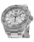 Tag Heuer Aquaracer Professional 200 Date White Dial Silver Steel Strap Watch for Men - CBP1111.BA0627