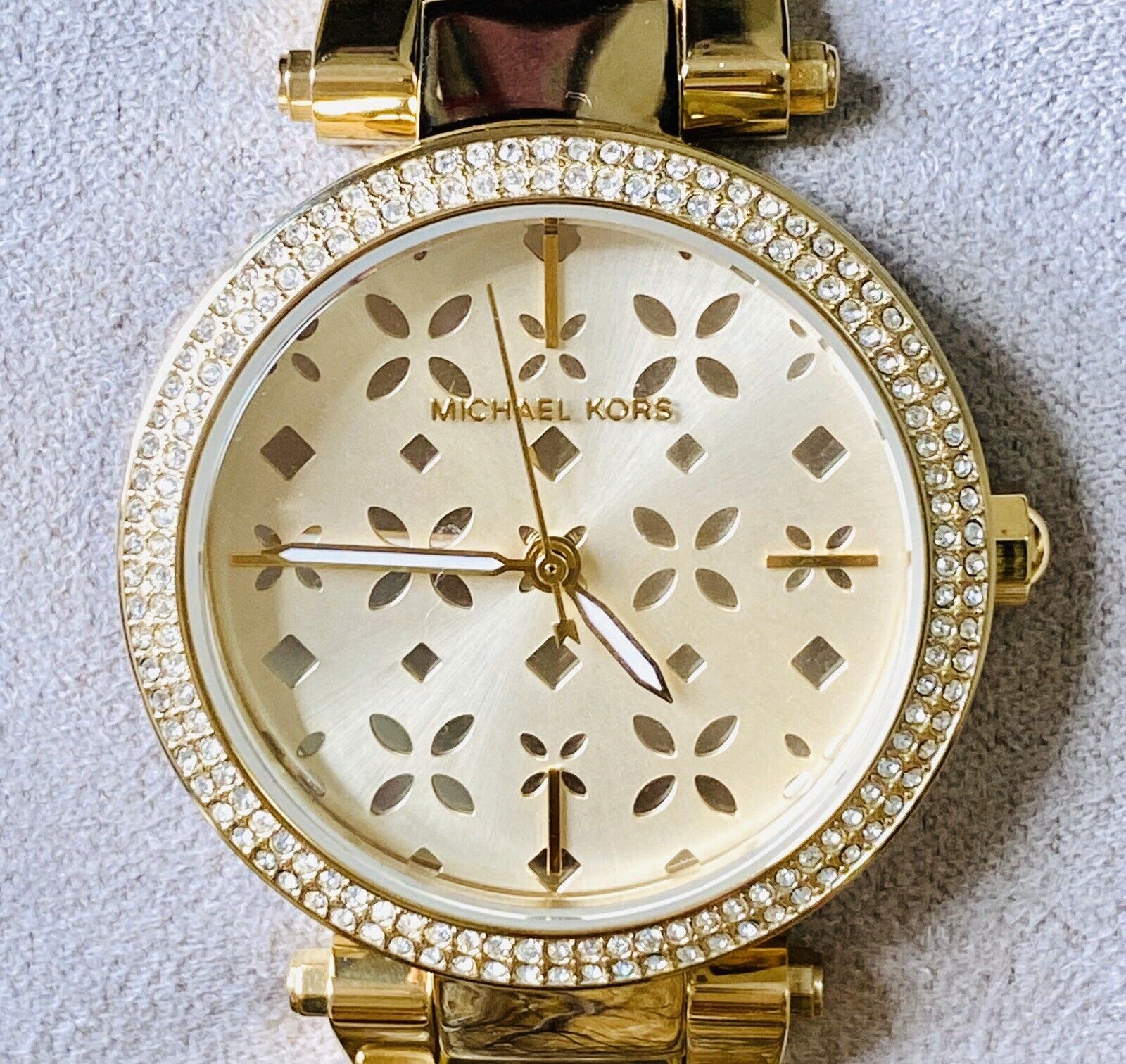 Michael Kors Parker Gold Dial Gold Steel Strap Watch for Women - MK6469