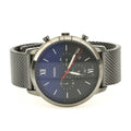 Fossil Neutra Chronograph Blue Dial Silver Mesh Bracelet Watch for Men - FS5383