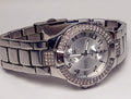 Guess Mini Prism Diamonds Silver Dial Silver Steel Strap Watch for Women - W12638L1